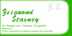 zsigmond stasney business card